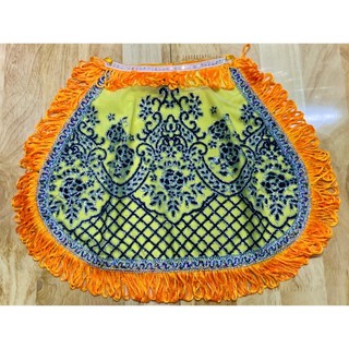 Áo choàng dài từ 20cm đính đá cao cấp dành cho tượng mẹ Quan Âm, Diêu Trì Địa Mẫu, mẹ Ngũ Hành, áo Bà tượng (2 lớp)