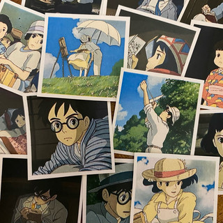 Set 35 sticker ghibli anime the wind rises - gió nổi