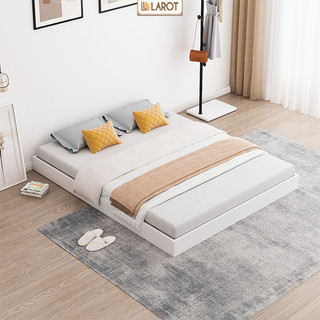 Giường đôi giường pallet 2m phong cách Hàn Quốc trắng decor phòng thương hiệu Larot- LP311