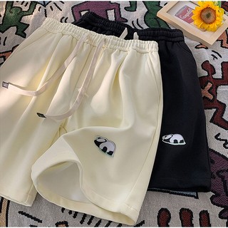 Quần short unisex in hình gấu trúc phong cách chất liệu umi dày dặn form đẹp thoáng mát - REW2021