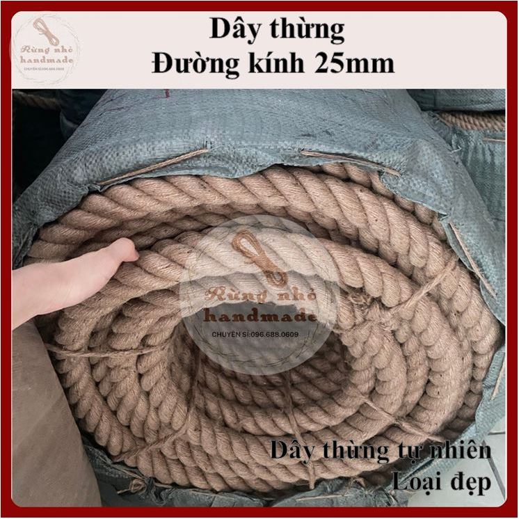 Dây Thừng 25Mm, Sợi Nk, Sỉ Dây Thừng, Decor, Làm Xích Đu, Handmade, Treo Giường, Tập Gym, Dây Thừng Kéo Co