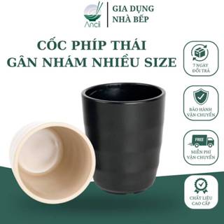 Cốc nhựa phíp tròn Thái chịu nhiệt, Ly uống nước nhám cỡ lớn cứng cáp cao cấp 250ml, 300ml