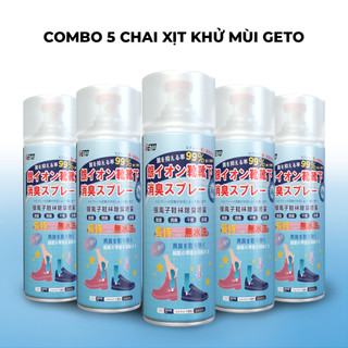 COMBO 5 Chai Xịt Khử Mùi Giày Dép NaNo Bạc. Xịt Khử Mùi Hôi Chân -kc989