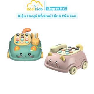 Đồ chơi điện thoại hình mèo con có nhiều giai điệu nhạc vui nhộn
