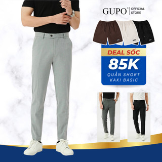 Quần Tây Âu Nam LUXURY GUPO Local Brand Slimfit Ống Côn Cotton Co Giãn Dáng Công Sở