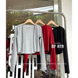 Áo cardigan len gân, 4 màu khoác ngoài