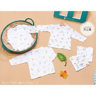 Áo thun cotton lạnh , peptit hi-mom-trắng họa tiết-tay dài -hellomama.vn-himom08