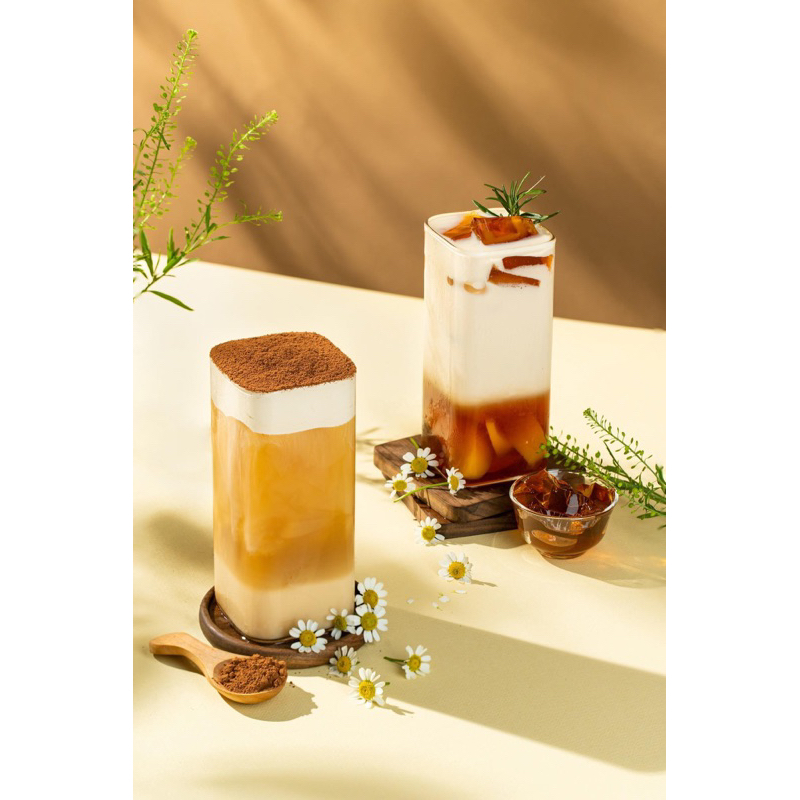 Ly thủy tinh vuông không đáy, cốc thủy tinh 250ml - 400ml (Thủy tinh chịu nhiệt)