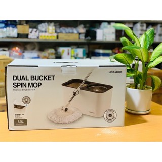 Bộ lau nhà 2 ngăn dual bucket spin mop locknlocketm478 - hàng chính hãng
