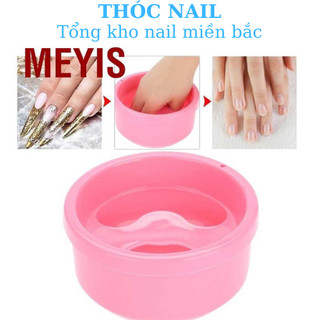 Bát ngâm tay làm nail hồng