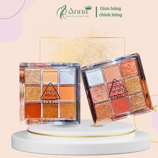 Bảng Phấn Mắt Nhũ 9 Ô Vuông Dikalu Baby BB1 senabeauty