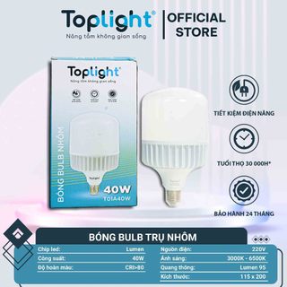 BÓNG LED BULB TRỤ NHÔM TOPLIGHT CÔNG SUẤT LỚN 30W-70W