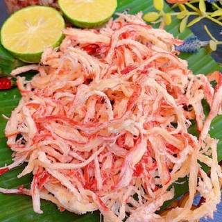 Khô mực xé sợi hấp cốt dừa