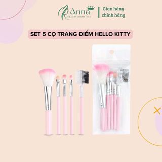 [ Hàng Cao Cấp] Bộ Cọ Trang Hello Kitty Chuyên Nghiệp Cao Cấp 7 Cây, Dành Cho Trang Điểm Cá Nhân