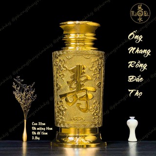 Ống Nhang Rồng đắc Thọ 32cm - Vật Phẩm Thờ Cúng Vĩnh Tiến Chất Lượng Cao