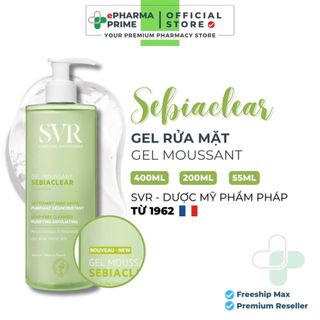  Sữa Rửa Mặt SVR SebiaClear Gel Moussant Giảm Mụn Sạch Thoáng Cho Da Dầu 