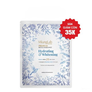 Mặt nạ cấp ẩm dưỡng trắng MiungLab Premium Hydrating Whitening Biocell Sheet