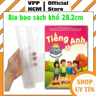 [Lốc 10 Cái] Bìa bao sách Tiếng Anh khổ 28.2. Bao sách I-Learn Smart Start 28.2cm