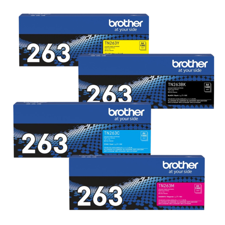 Mực in Brother TN263 chính hãng dùng cho HL-L3230CDN, HL-L3270CDW, DCP-L3551CDW, MFC-L3750CDW, MFC-L