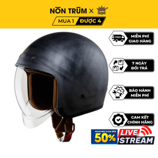Nón bảo hiểm có kính 3/4 Royal M139 tem Xướt lót tháo lắp dễ dàng vệ sinh chính hãng tại Nón Trùm