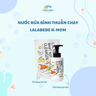 Nước rửa bình Lalabebe LalaPopo tạo bọt thuần chay K-Mom Hàn Quốc