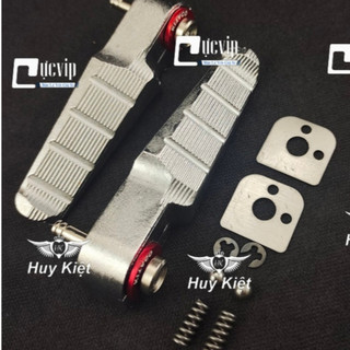 (5987) Cặp Gác Chân Sau Nhôm V6 Tặng Ốc Xỏ Và Lông Đền Gắn Wave,Dr,Fu,Vision,Sonic,AB16-23,Vario15-21,Ex,Ju,Si XC-Fi