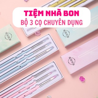Bộ 3 cọ chuyên dụng tô tranh số hóa, đi viền, tô tranh, Cọ đi nét đủ size có hộp đựng