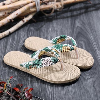 Dép kẹp đi biển, đi chơi, giả rơm, kiểu dáng thời trang, nhiều màu # L11 ( Có thể Tăng 1 size)