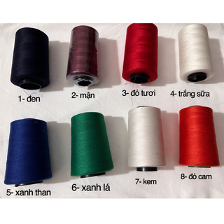 Chỉ may cuộn 5000m các màu cuộn nguyên - Tiệm vải Mỹ Linh