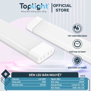 ĐÈN LED BÁN NGUYỆT 60-75MM TOPLIGHT CHÍNH HÃNG