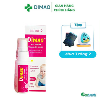 DIMAO Vitamin D3 dạng xịt, giúp hỗ trợ phòng ngừa thiếu Vitamin D, hỗ trợ hấp thu canxi và tăng chiều cao 25ml date 2026