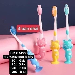Set 4 Bàn Chải trẻ em Nhật bản