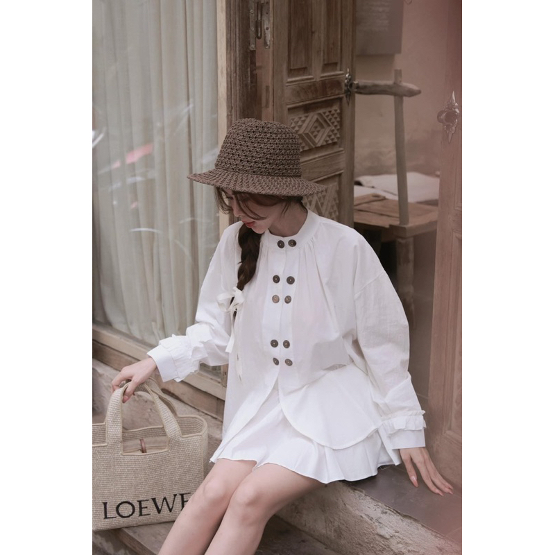 Áo Sơ Mi Cúc Đính Ngực - Erina Shirt