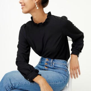 Áo sơ Jcrew mi cổ bèo thanh lịch tag 70$ xịn
