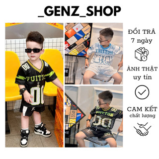  Bộ Quần Áo Trẻ  Bé Trai Bé Gái In Chữ LV dập Nổi Siêu Chất _ Sang Chảnh Cho Bé Mẫu Mới Nhất 2024 