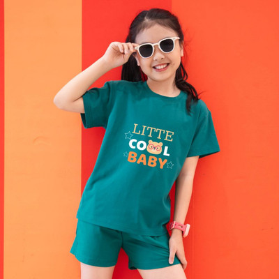 Bộ quần áo bé gái hè 2026 - Set đồ thun cotton cho bé gái cân nặng từ 15-40kg - Loza Kids BD003