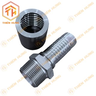 [Đầu TL] Đầu ép ống thủy lực sắt Răng Ngoài (RN) Côn phi ống 1/4 - 5/16 - 3/8 - 1/2