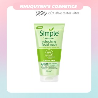 Sữa Rửa Mặt Gel Simple Kind To Skin Refreshing (150ml)