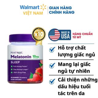 Kẹo dẻo ngủ ngon Gummies 10mg sleep 90v Kirkland Signature hỗ trợ mất ngủ, tạo giấc ngủ tự nhiên, không chất độc hại