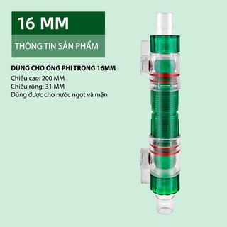 Van khoá nước double tap mofish - khoá đôi double tab cho ống 12/16 hồ cá, bể cá thuỷ sinh