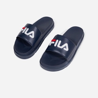 Dép Quai Ngang Thêu FILA, Giày Dép Hà Vy Đế Api Cao 4cm Cực Bền Và Êm Chân - Dép Quai Ngang Nam Nữ