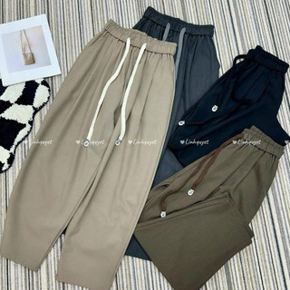 Quần baggy nữ dungmc chất kaki cạp chun cao cấp lưng cao tôn dáng hàn quốc - q002.