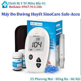 Máy đo đường huyết safe accu tặng 50 que thử + 50 kim