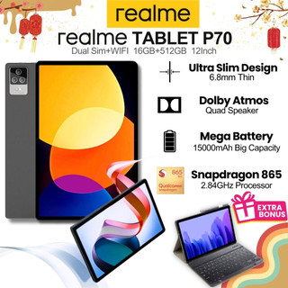 Máy tính bảng Realme p70 | 16GB + 512GB Hai SIM 4G LTE WiFi 2.4/5G | Android 12 Snapdragon 865 |20000mAh