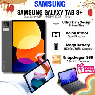 Máy tính bảng Samsung Galaxy s+ | 16GB + 512GB Hai SIM 4G LTE WiFi 2.4/5G | Android 12 Snapdragon 865 |20000mAh