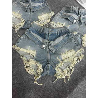 Quần sọt jean lưng lật kiểu from [38_55kg]