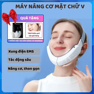 Máy massage nâng cơ mặt tạo cằm chữ V thon gọn Máy nâng cơ mặt tạo khối giảm nọng cằm giúp thon gọn mặt tại nhà