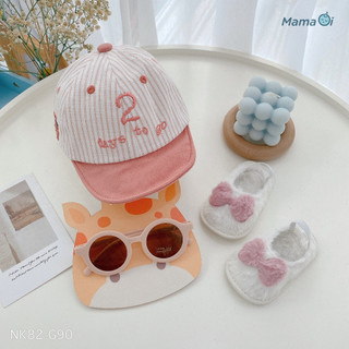 G90-G91-NK82-MK04 Set Sandan tập đi nơ hồng lông trắng cho bé tập đi của Mama Ơi - Thời trang cho bé