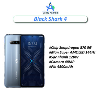  Điện thoại Xiaomi Black Shark 4 RAM 8 128GB chip Snapdragon 870 hỗ trợ sạc 120W màn 144Hz cấu hình cao 
