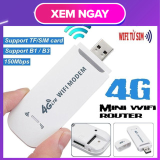 USB Phát Wifi DONGLE Từ Sim 3G/4G Tốc Độ Cao - Dcom Thế Hệ Mới Gắn Sim Là Sử Dụng